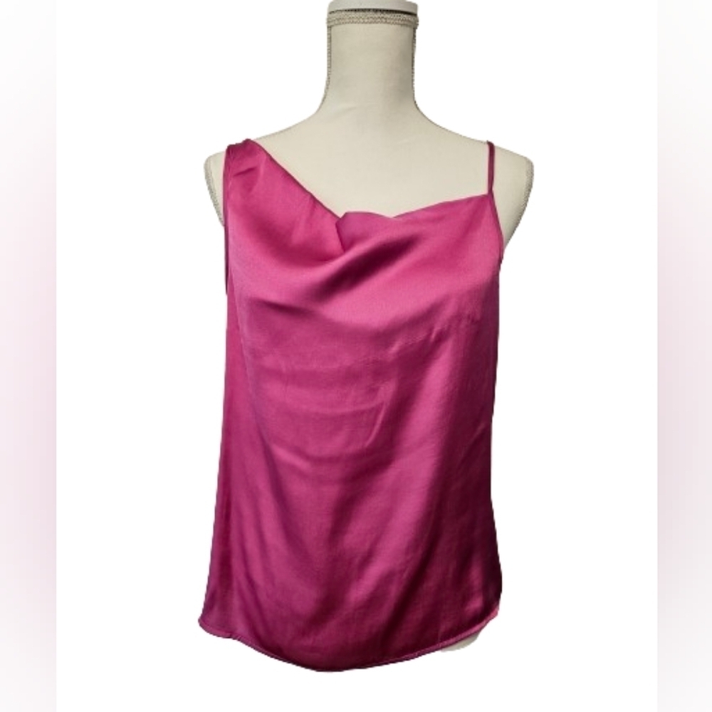 Sincerely Jules Hot Pink Tank Top Blouse No Size Tag Approximately Women's M